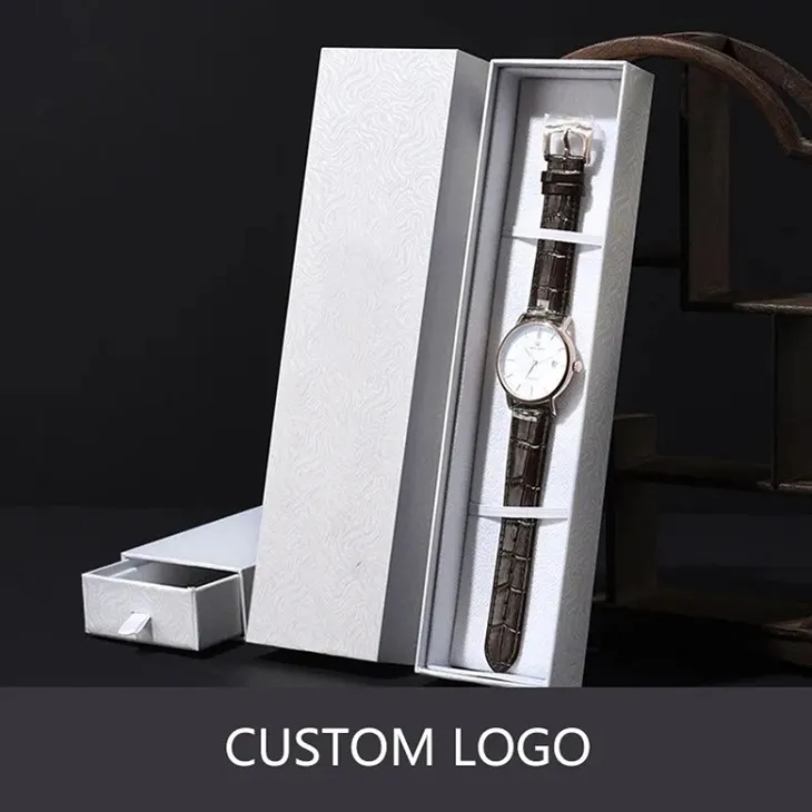Coffrets cadeaux pour montres à tiroir en papier long