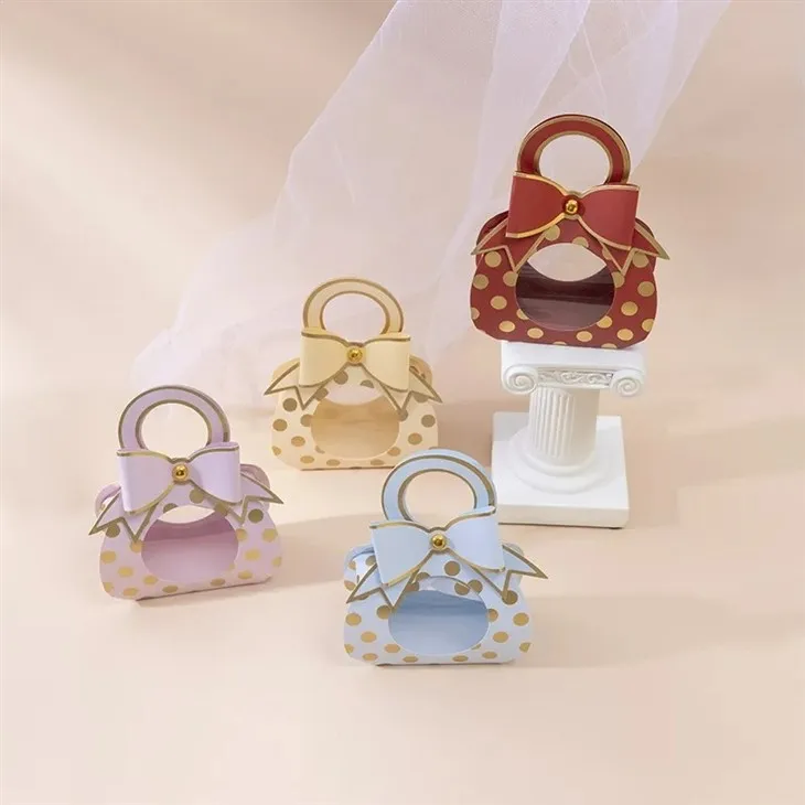 Coffrets cadeaux de bonbons à pois portables