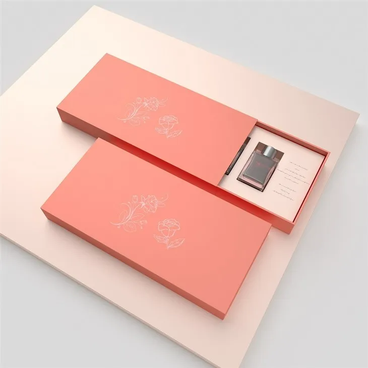 Boîte d'emballage de parfum à tiroir coulissant