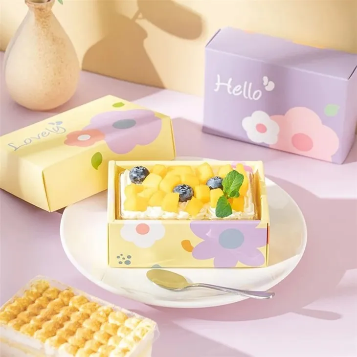 Boîtes d'emballage en carton pour mini gâteaux