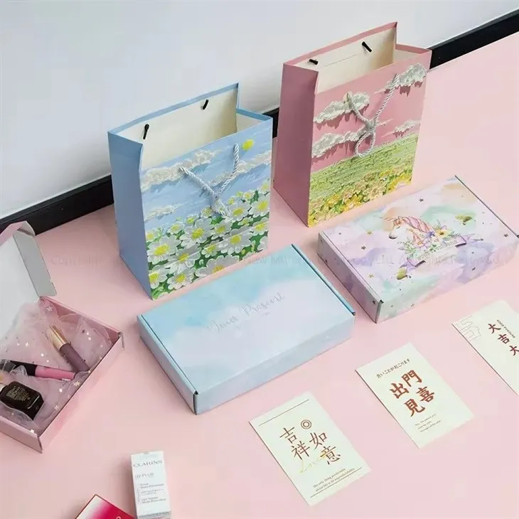 Boîtes d'expédition pliables en carton ondulé avec impression