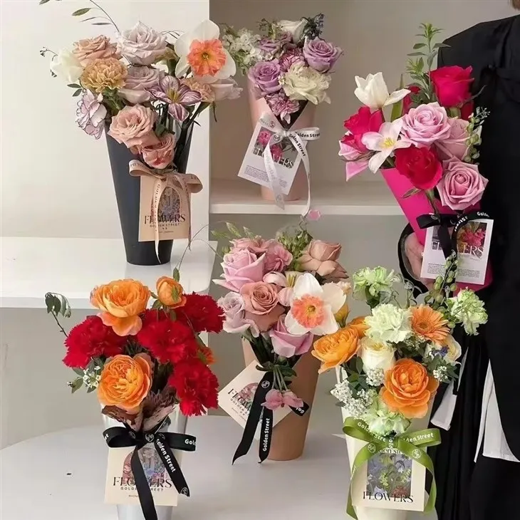 Boîte de composition de bouquet de fleurs à faire soi-même