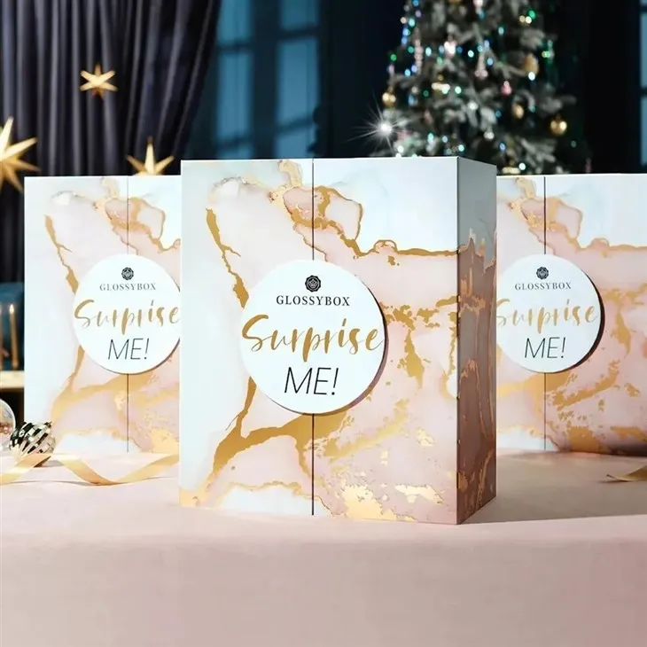 Coffret surprise de l'Avent à double ouverture en marbre