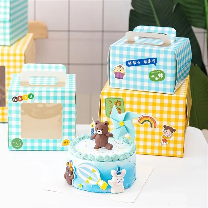 Boîtes d'emballage de gâteaux pour la cuisson à la main