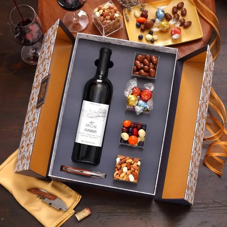 Coffret d'emballage de vin en carton de luxe