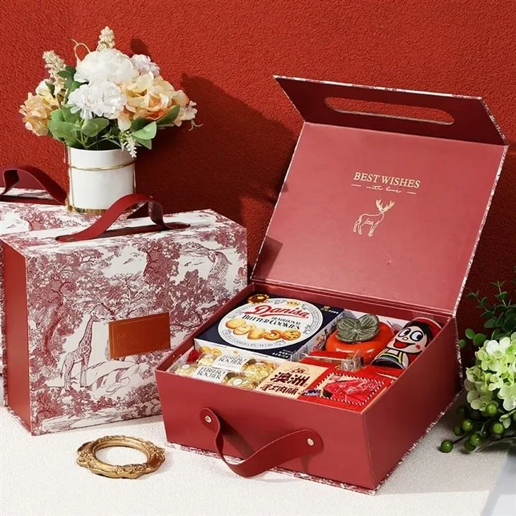 Coffrets cadeaux de mariage en carton magnétique de luxe