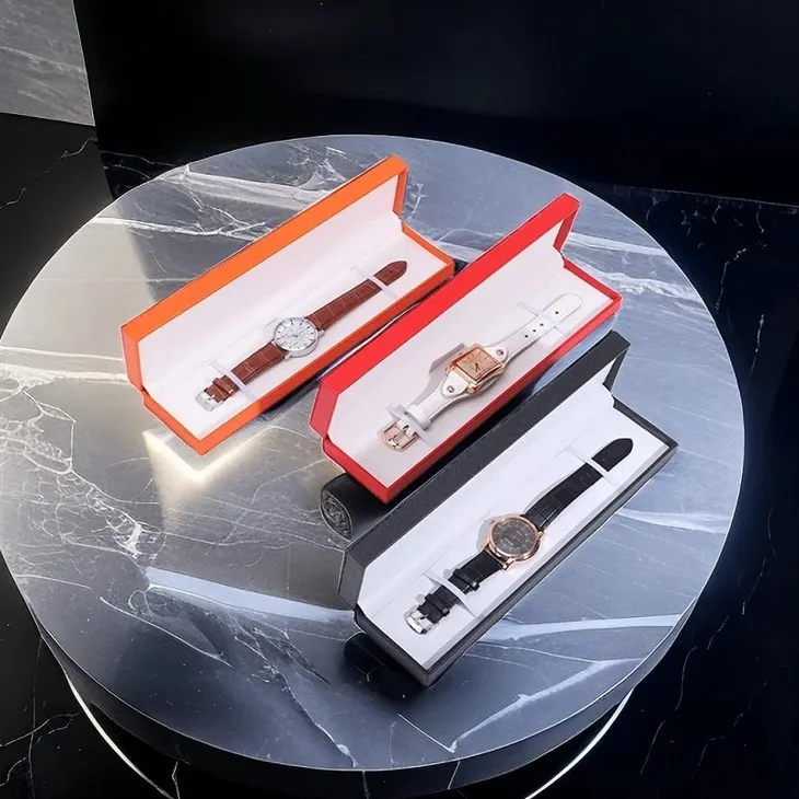 Coffret cadeau pour montre longue en cuir PU