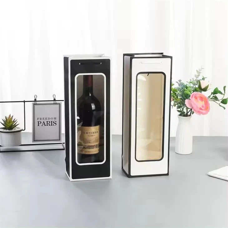 Sac fourre-tout en papier pour vin rouge