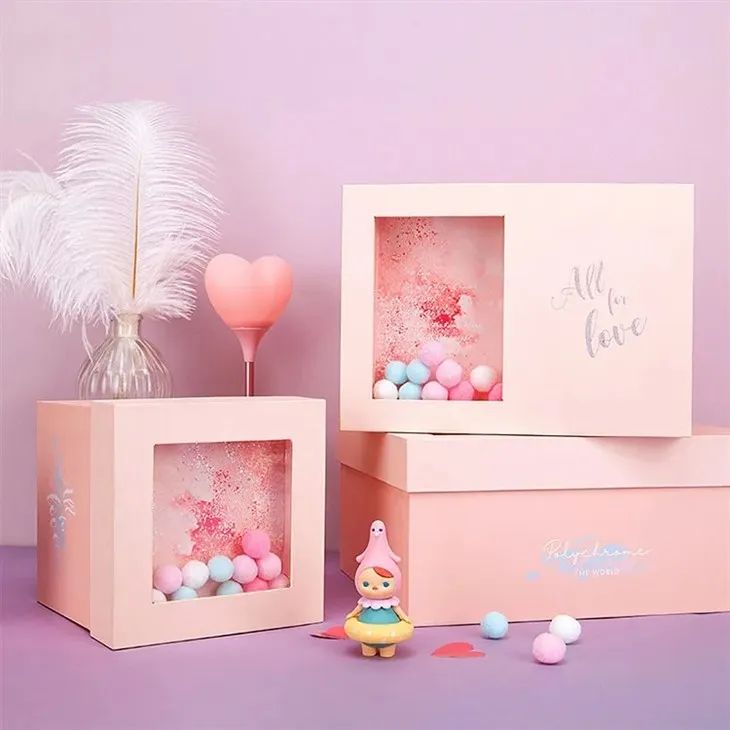 Coffrets cadeaux décoratifs roses simples